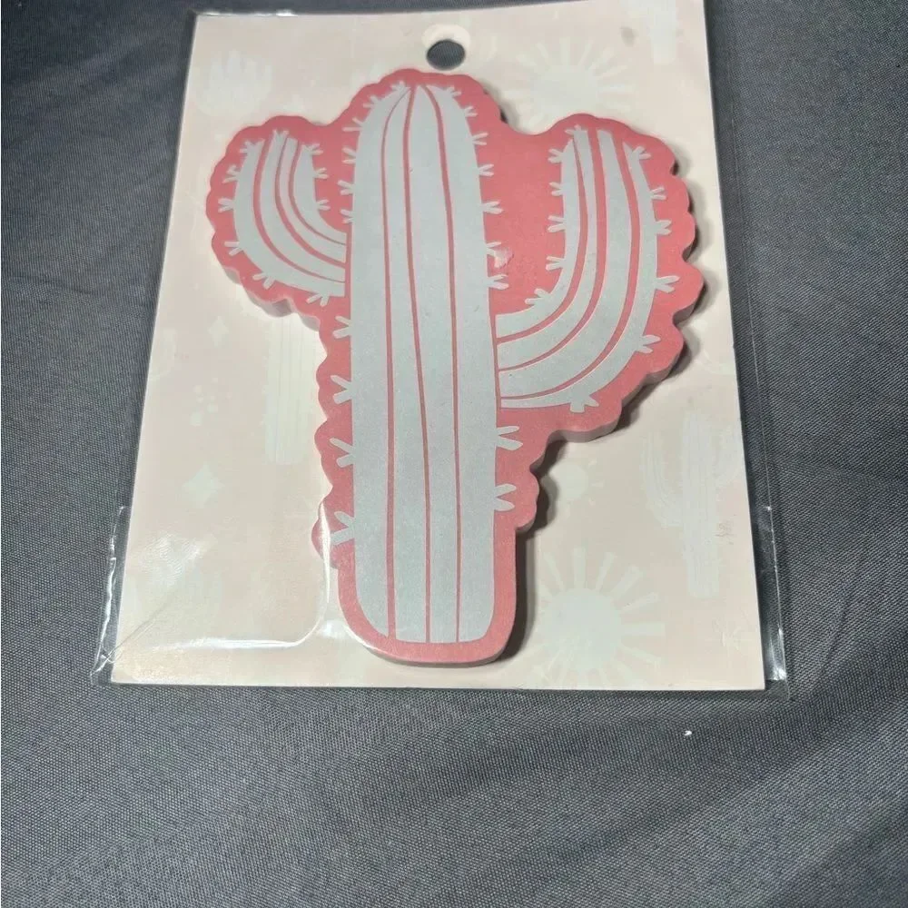 New Pink Western-Themed Stationery Set 4 pc New Cactus Notepad Set NWT
